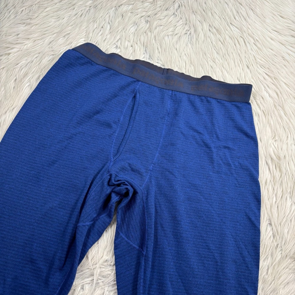Patagonia Men's L Blue Thermal Weight Capilene Base Layer Pant Camping Hiking - Picture 3 of 8